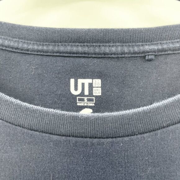 Uniqlo Mickey Manga Art Graphic T Shirt Women's Size S Navy Blue Disney - Picture 4 of 6